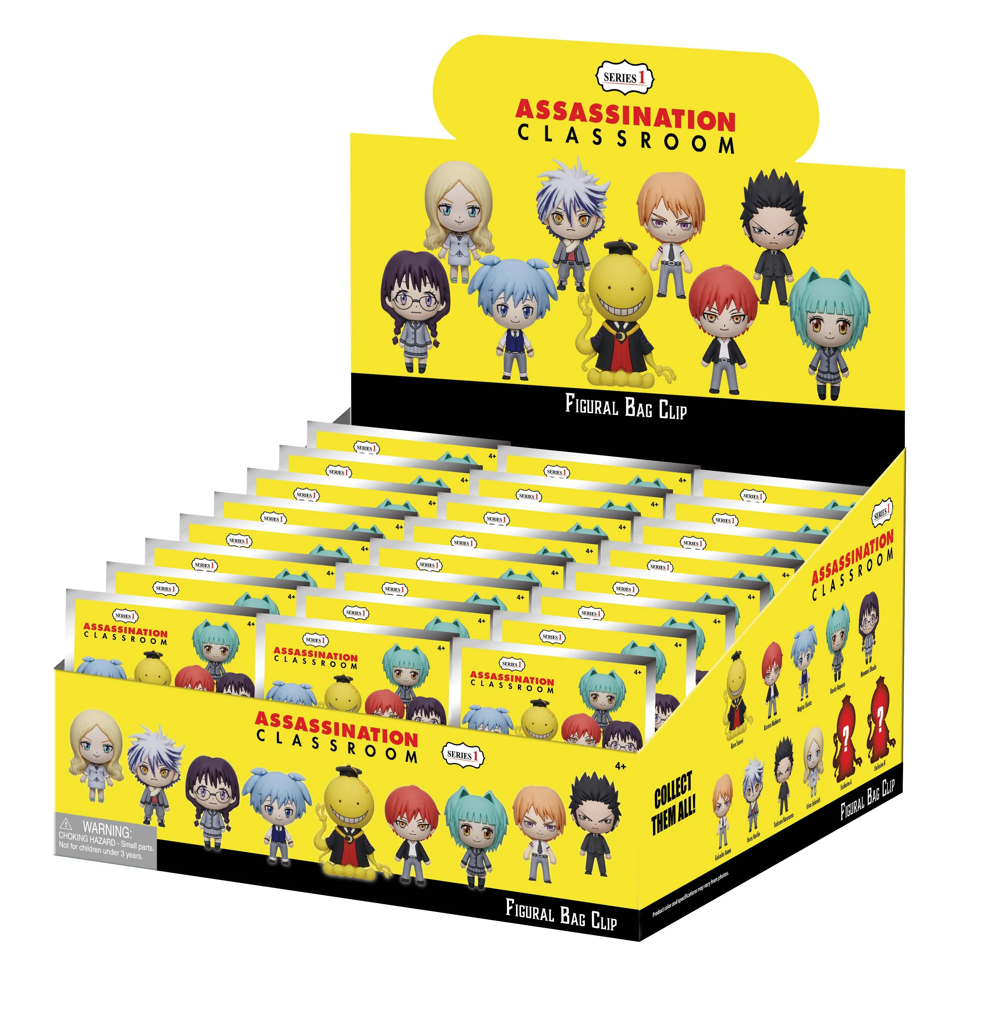 ASSASSINATION CLASSROOM - Series 1 - 3D Foam Bag Clip Blind Bag - 1 Unidade